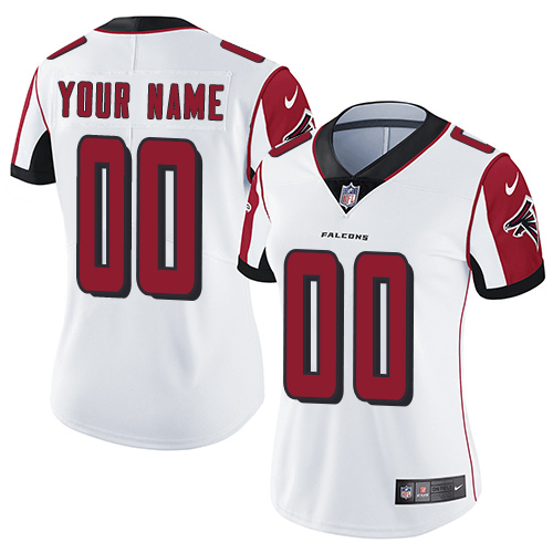Nike Atlanta Falcons Customized White Stitched Vapor Untouchable Limited Women's NFL ...